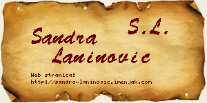 Sandra Laninović vizit kartica